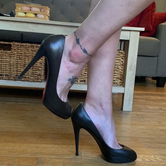 Christian Louboutin Shoes - Louboutin Minubout 120MM Brown Kid Leather 41